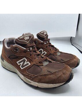 New Balance 991 Womens Size 8 Brown Casual Running Shoes Made In England